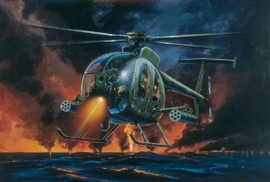 Italeri 0017 Hughes AH-6A Night Fox 1/72