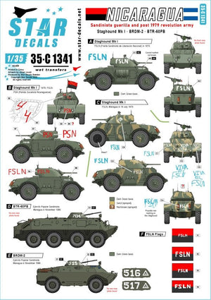 Star Decals 35-C1341 Nicaragua 2. Sandinista guerilla and post 1979 revolution army 1/35