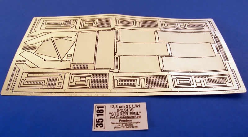 Aber 35181 German tank destroyer 12,8 cm Sf. L/61 (Pz.Sf.V) Sturer Emil- vol. 2 - additional set - fenders 1/35