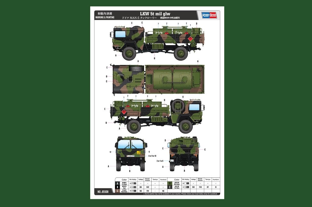 Hobby Boss 85508 LKW 5t mil glw 1/35 – image 2