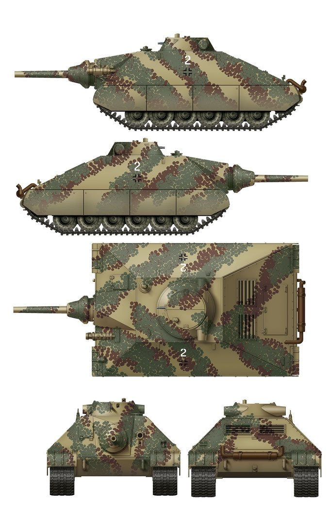 Das Werk DW35019 Schwerer kleiner Panzerkampfwagen German Heavy Tank Project 1944 (2 in 1) 1/35 – immagine 6