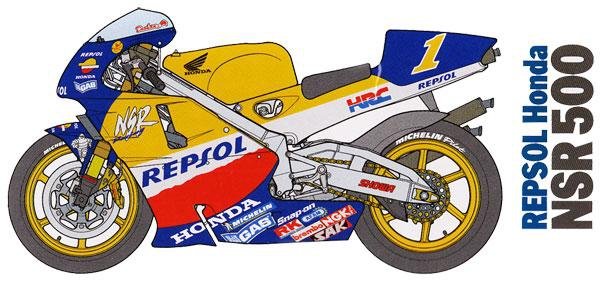 Zero Paints ZP-1097 Repsol Honda NSR500 1999 Paint Set 3x30ml – immagine 3