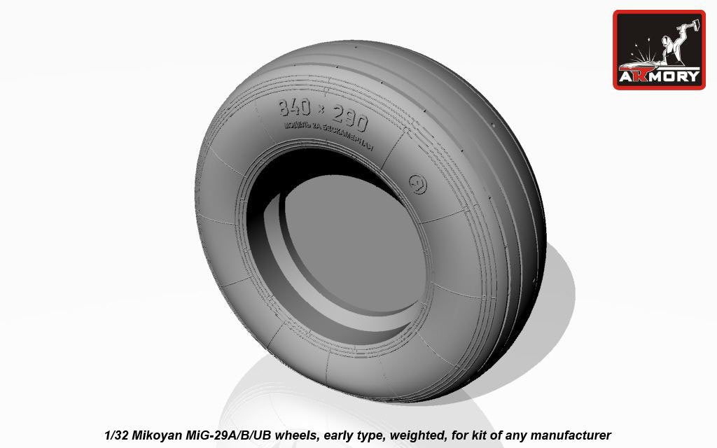 Roues Fulcrum Armory Models AW32006 Mikoyan MiG-29A/B/UB, version initiale, lestées 1/32 – image 2