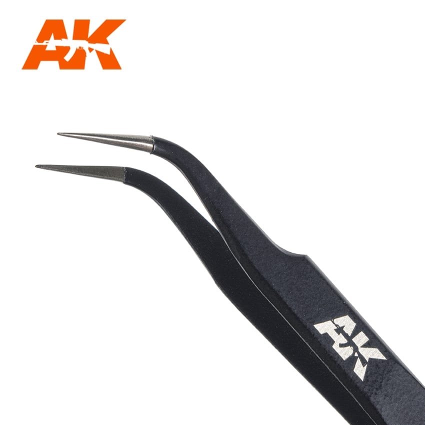 AK Interactive AK9007 PRECISE CURVED TWEEZERS – immagine 3