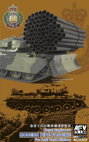 AFV Club AC35025 Faisceau de tuyaux moderne des ingénieurs royaux pour fossés antichars 1/35
