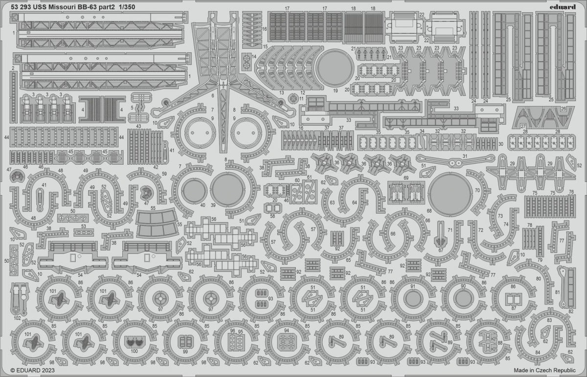 Eduard BIG5368 USS Missouri BB-63 Hobby Boss 1/350 – immagine 3