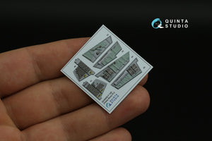 Quinta Studio QD48405 F-14D 3D-Printed &amp;amp; coloured Interior on decal paper (Hobby Boss) 1/48 – immagine 6