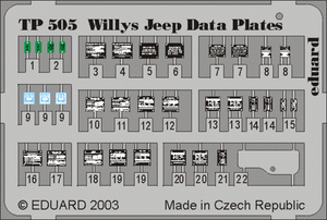 Jeep Willys Eduard TP505 au 1/35