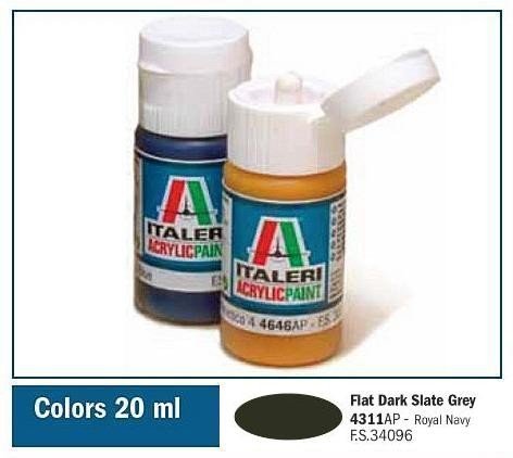 Italeri 4311AP FLAT DARK SLATE GRAY 20ml