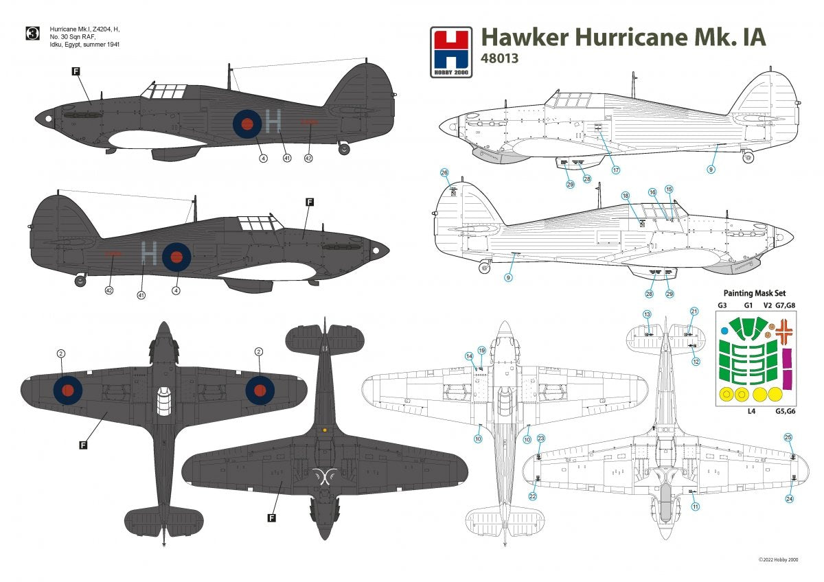 Hobby 2000 48013 Hawker Hurricane Mk.IA 1/48 – imagen 3