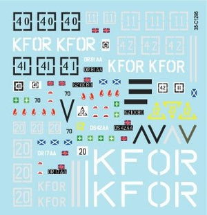 Star Decals 35-C1295 British Challenger 2 in Kosovo. KFOR markings 1/35 – immagine 3