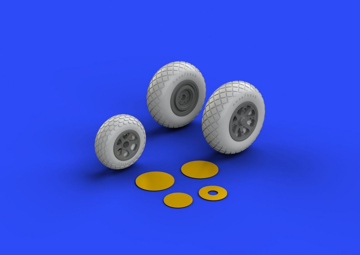 Eduard 648258 P-38 wheels ACADEMY 1/48 – Bild 2
