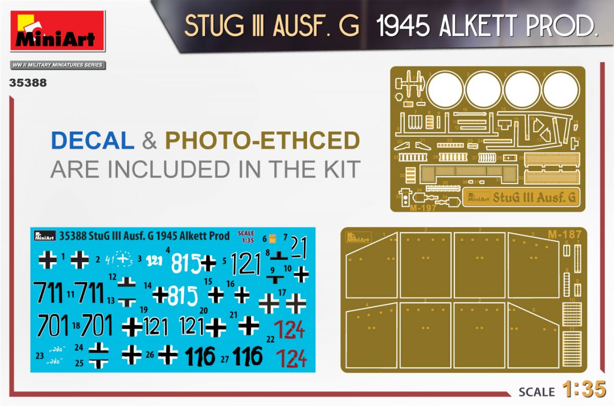 MiniArt 35388 STUG III AUSF. G 1945 ALKETT PROD. 1/35 – zdjęcie 2