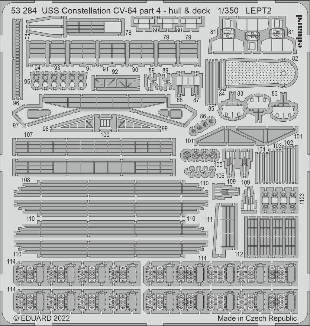 Eduard BIG5367 USS Constellation CV-64 PART II RUMPETER 1/350 – zdjęcie 5