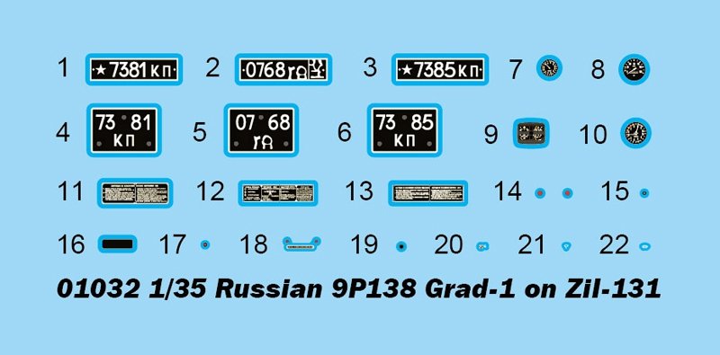 Trumpeter 01032 Russian 9P138 Grad-1 on Zil-131 1/35 – imagen 11