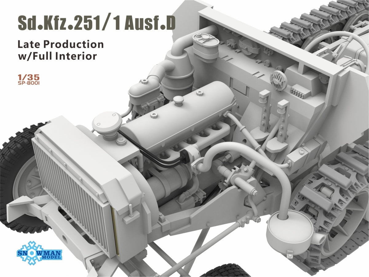 Snowman Model SP-8001 Sd.kfz.251/1 Ausf.D 1/35