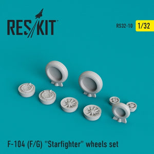 RESKIT RS32-0010 F-104 (F/G) &amp;quot;Starfighter&amp;quot; wheels set 1/32