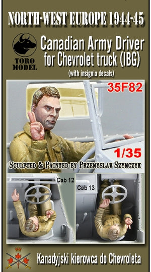 Toro 35F82 NWE 1944-45 - Kanadyjski kierowca do Chevroleta (do modelu firmy IBG) Pasuje zarówno do Cab12 jak i Cab13 1/35