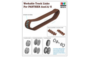 Rye Field Model 5014 Workable Track Links for Panther Ausf. A/G 1/35 – zdjęcie 3