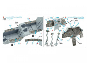 Quinta Studio QDS-35090 AH-64A 3D-Printed &amp;amp; coloured Interior on decal paper (Academy) (Small version) 1/35 – imagen 2