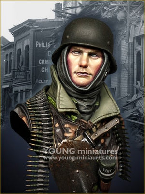 Young Miniatures YM1887 Waffen SS allemande Siège de Bastogne 1/10