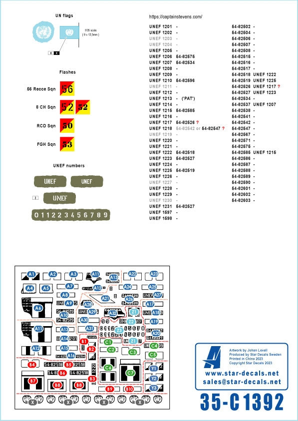 Star Decals 35-C1392 UNEF Canadian Ferrets. Middle East Peacekeepers # 3. Ferret Mk 1 Scout Cars 1/35 – Bild 3