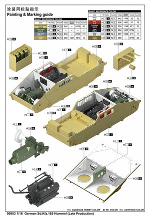 Trumpeter 00953 German Sd.Kfz.165 Hummel Late Production 1/16 – Bild 6