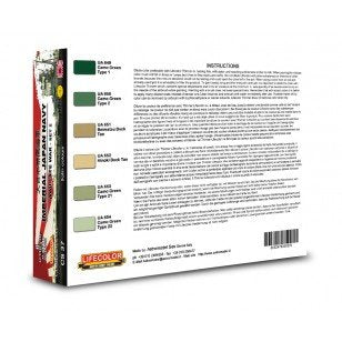Lifecolor CS37 Acrylic paint set Japan Navy Set 2 6x22ml – immagine 2