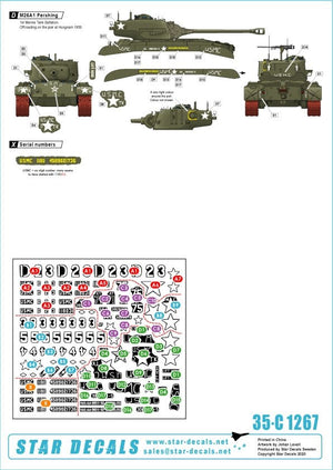 Star Decals 35-C1267 USMC M26 and M26A1 Pershing 1/35 – immagine 2