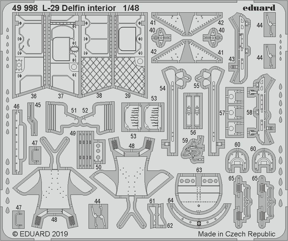 Eduard 49998 L-29 Delfin interior AMK 1/48 – immagine 2