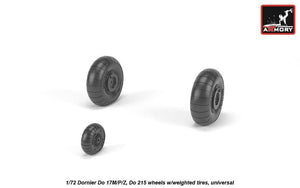 Armory Models AW72205 Dornier Do 17M/P/Z, Do 215 wheels w/weighted tires 1/72 – immagine 4