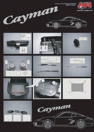 KA Models KE-24011 Porsche Cayman Detail-up Etched part 1/24 – Bild 2
