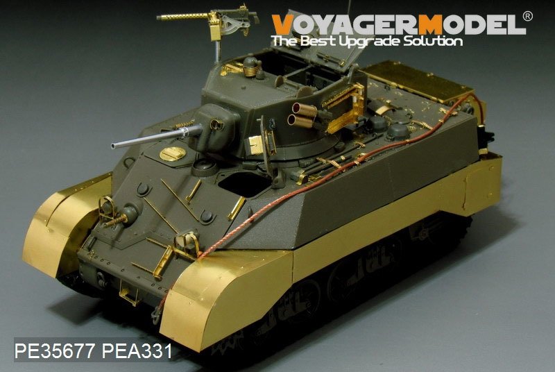 Voyager Model PEA331 WWII US M3A3 Stuart Ailes/Jupes latérales (POUR KIT AFV CLUB) 1/35 – image 4
