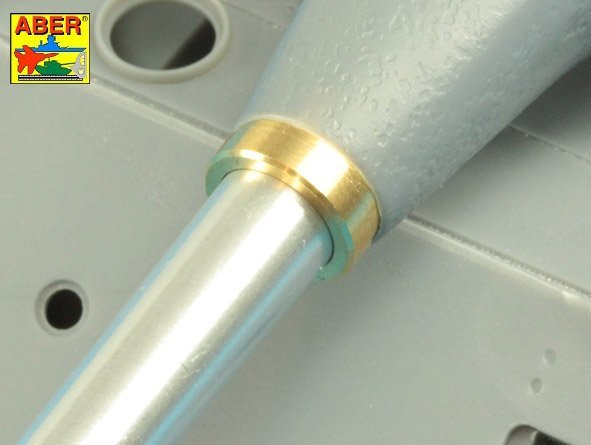 Aber 35L-231 10,5cm KwK L/70 barrel with double baffle muzzle brake for German Pz.Kpfw. VII Lowe 1/35 1/35 – zdjęcie 6