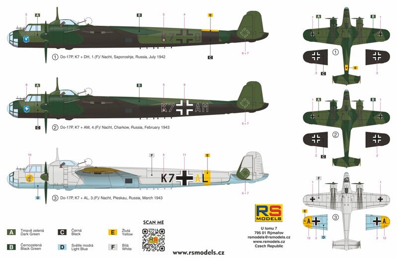 RS Models 92275 Dornier 17P Ostfront 1/72 – image 4