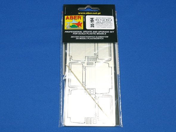Aber 35194 Russian heavy tank KV-1, KV-2 - vol. 4 - additional set - tool boxes early type for early fenders 1/35 – Bild 3