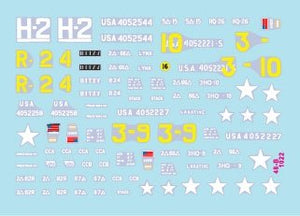 Star Decals 48-B1022 US M8 HMC - 75mm Howitzer. D-Day and France in 1944. 1/48 – immagine 2