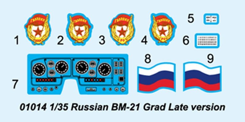 Trumpeter 01014 Russian BM-21 Grad Late Version 1/35 – immagine 4