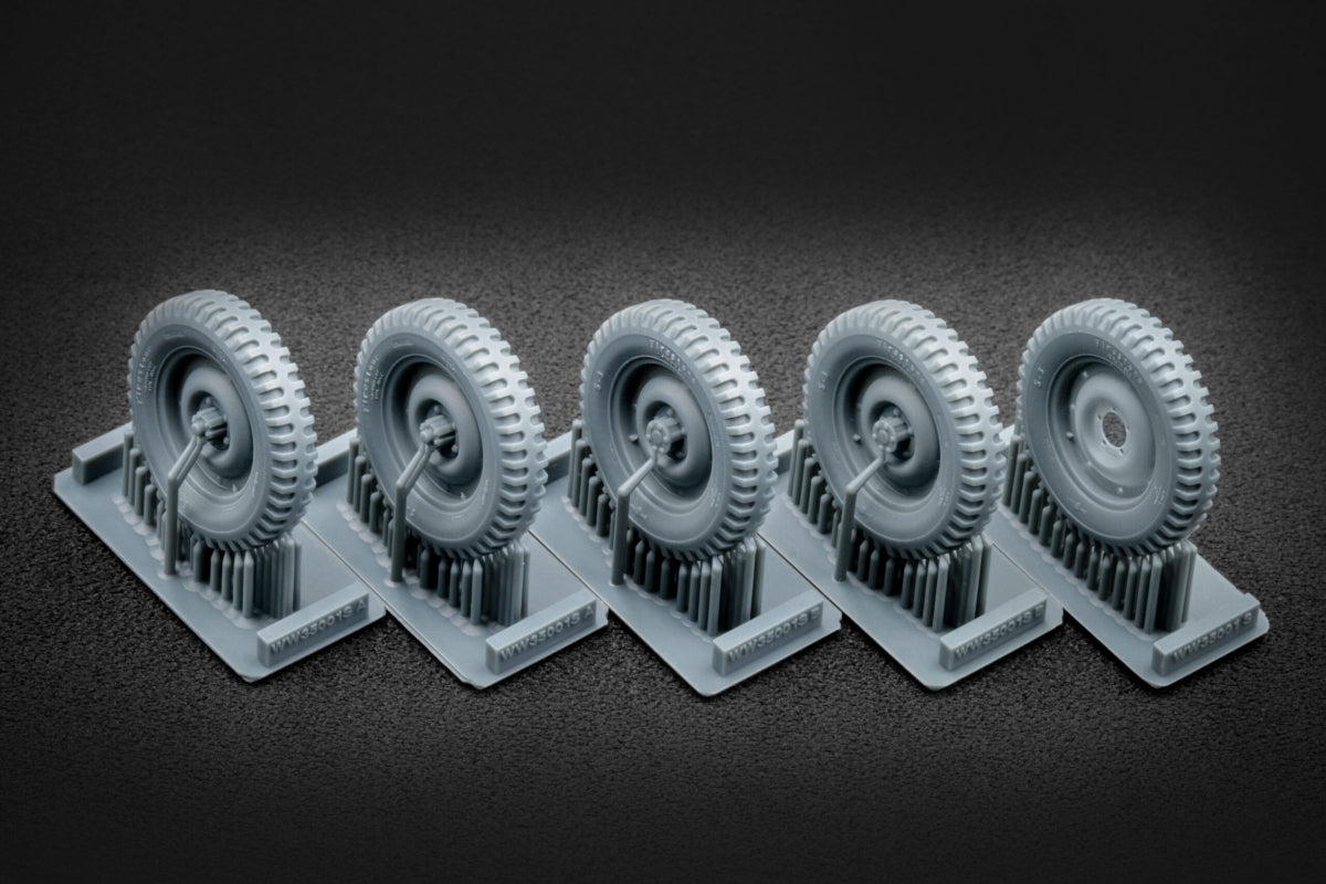 ScaleX WW 35001S U.S WiLLYSMB Sagged wheel set (Universal) 1/35