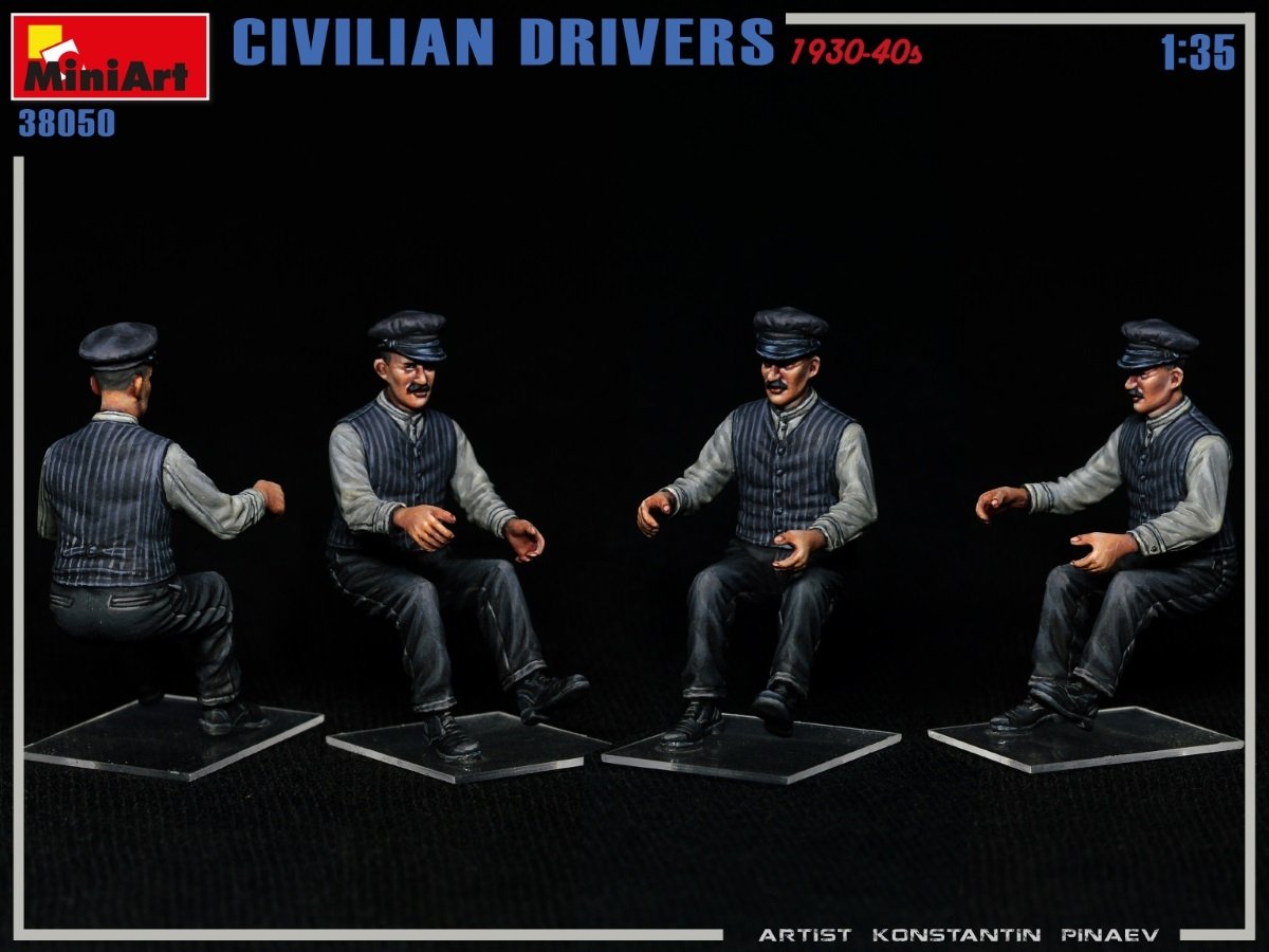 MiniArt 38050 CIVILIAN DRIVERS 1930-40s 1/35 – Bild 4