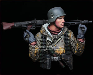 Young Miniatures YM1882 German Machine Gunner Eastern Front WWII 1/10 – immagine 7