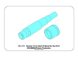 Canon Aber 35L-111 allemand de 15 cm StuH 43 pour Stu.Pz. IV BRUMBAR Early (1/35) – image 8