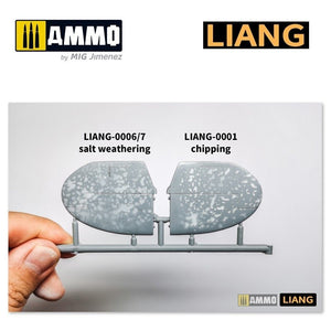 Liang 0007 Salt Weathering Effects Airbrush Stencils (Intensive) – immagine 3
