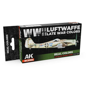 AK Interactive RCS103 Couleurs de fin de guerre de la Luftwaffe (Seconde Guerre mondiale) 6 x 17 ml