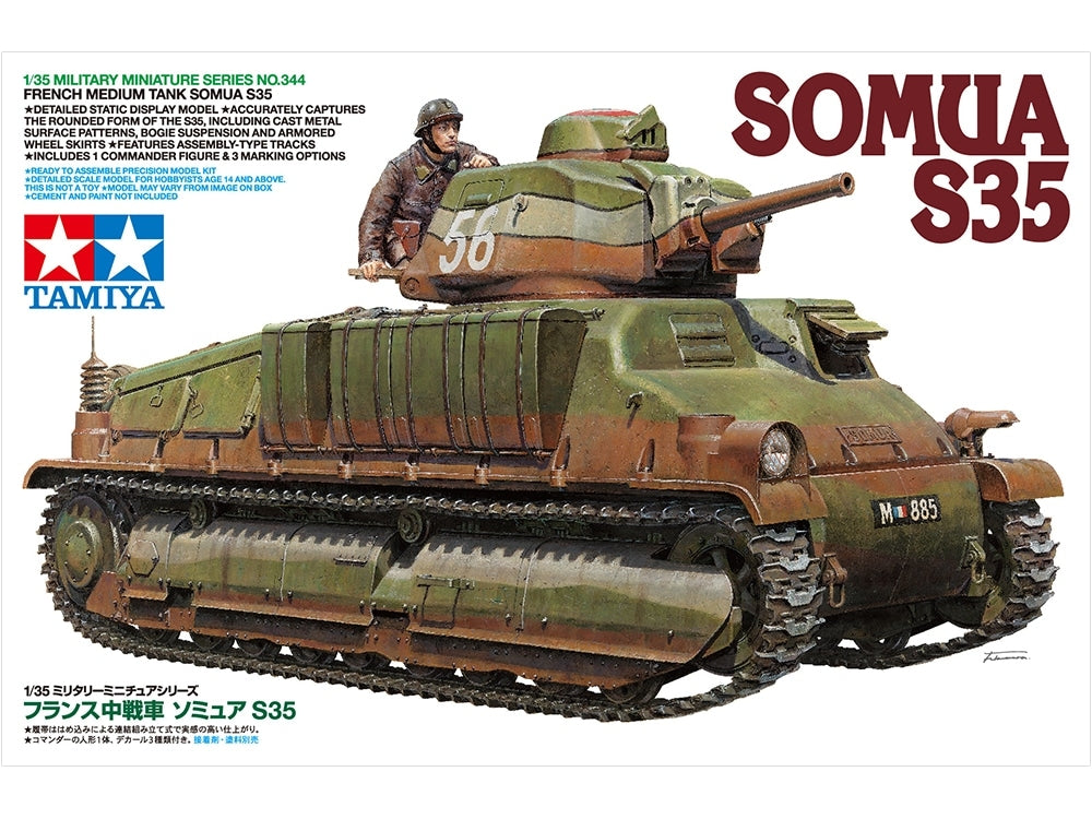 Tamiya 35344 Char moyen français SOMUA S35 (1/35)  – image 2