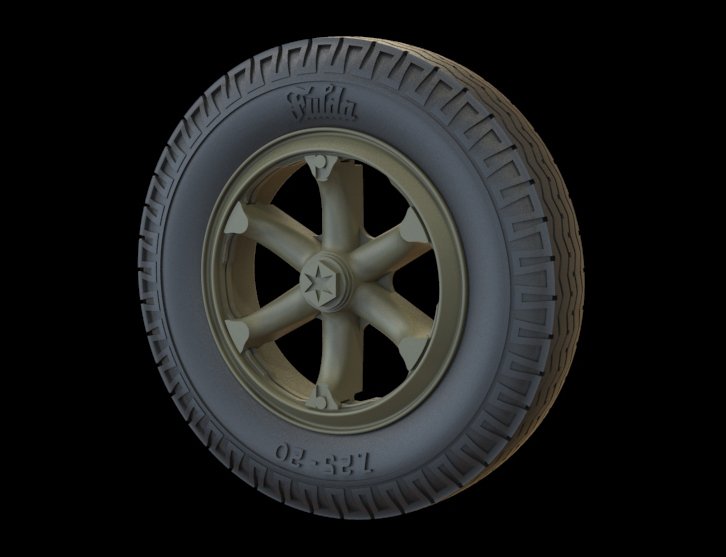 Roues de route Panzer Art RE35-206 pour Henschel 33 (modèle commercial) 1/35