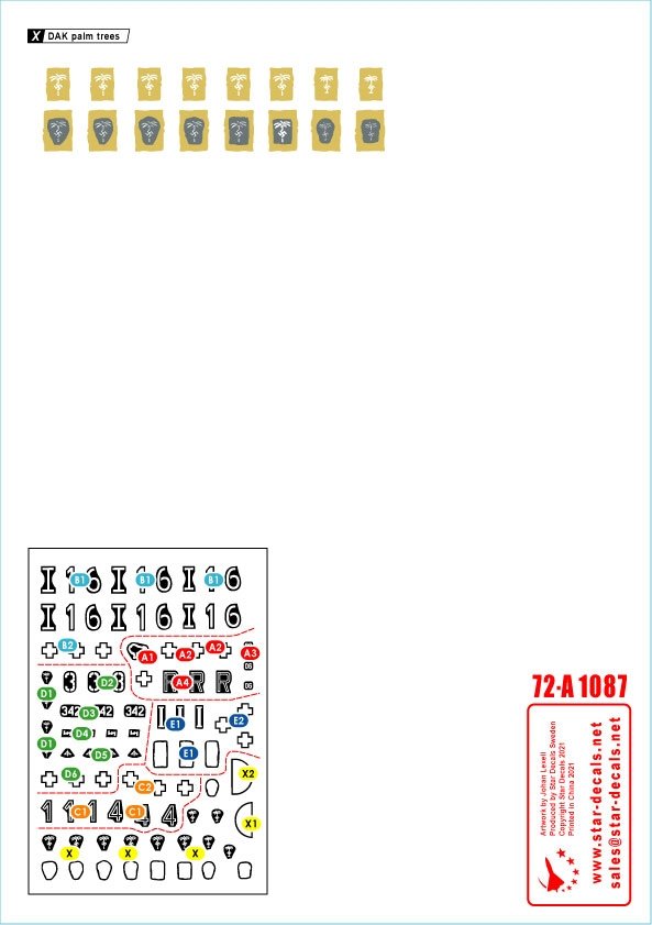 Star Decals 72-A1087 Panzer in the Desert # 4. PzKpfw II Ausf F, in North Africa 1/72 – Bild 2