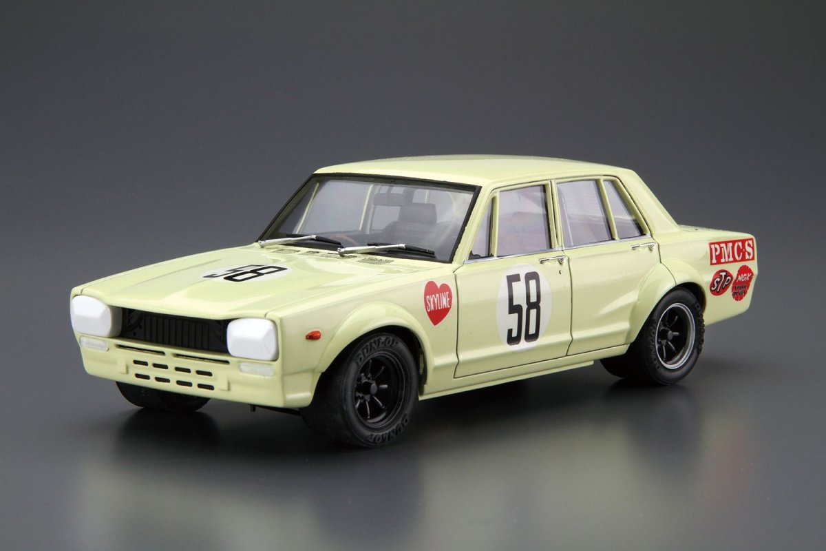 Aoshima 05523 Nissan PGC10 Skyline 2000GT-R JAF Grand Prix 70 1/24 – immagine 2