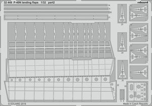 Volets d&amp;#39;atterrissage Eduard 32449 P-40N 1/32 TRUMPETER – image 2