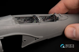 Quinta Studio QD+48387 F-4E early with slatted wing 3D-Printed &amp;amp; coloured Interior on decal paper (Meng) (with 3D-printed resin parts) 1/48 – zdjęcie 14